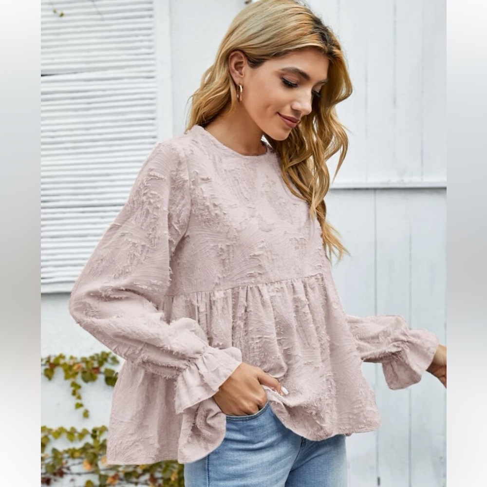 Lilac Long sleeve Blouse